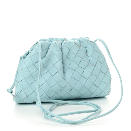 Bottega Veneta Nappa Intrecciato The Mini Pouch Topazio Silver 3 of 9