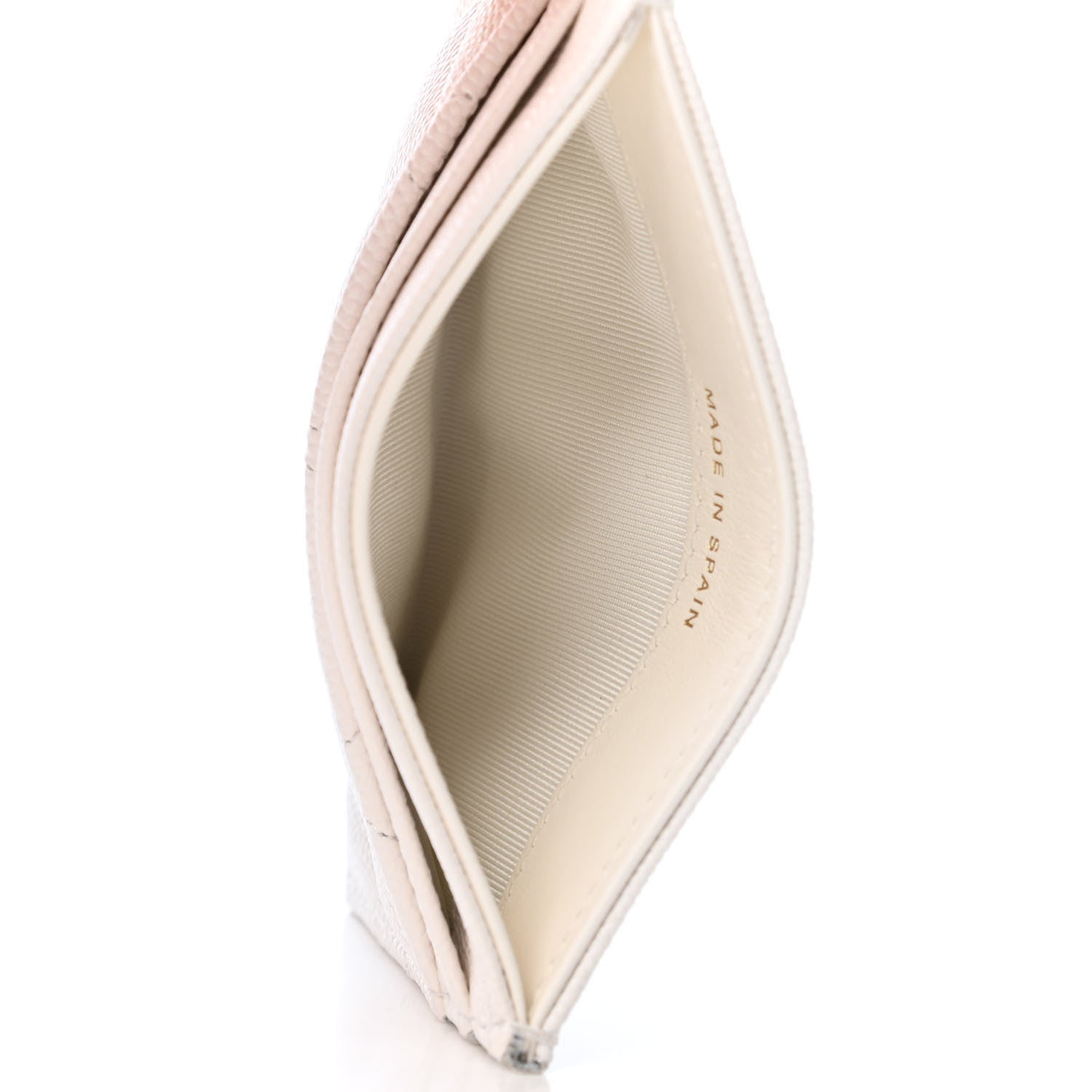 Chanel Caviar Quilted Card Holder White 4 of 4
