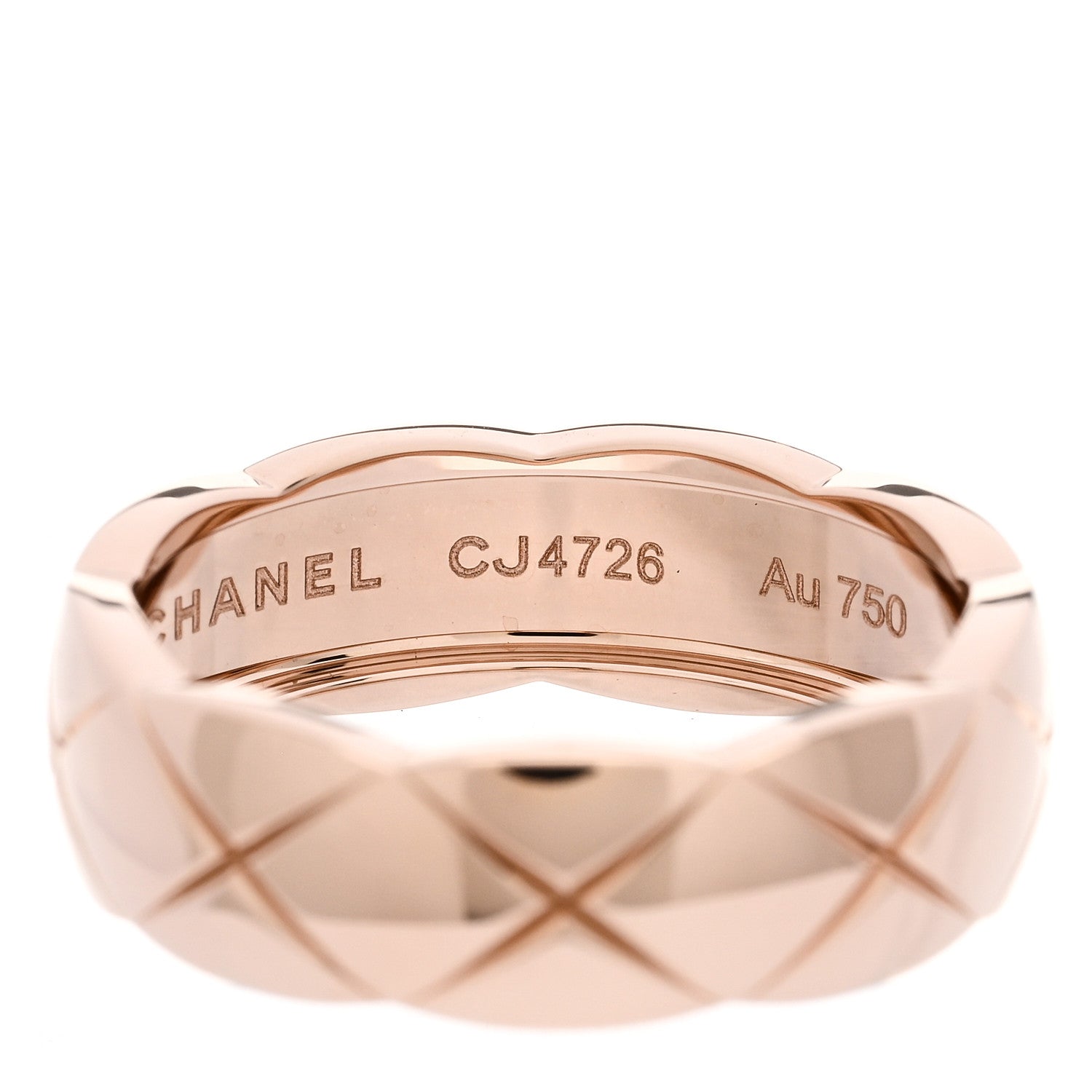 Chanel 18K Beige Gold Small Coco Crush Ring 58 8.5 5 of 7