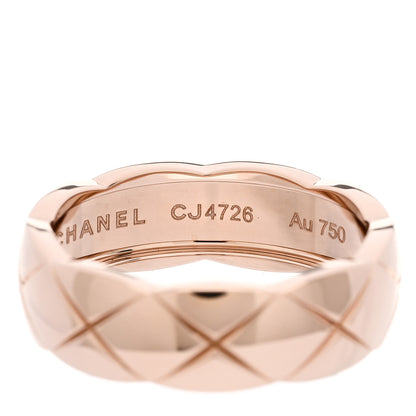 Chanel 18K Beige Gold Small Coco Crush Ring 58 8.5 5 of 7