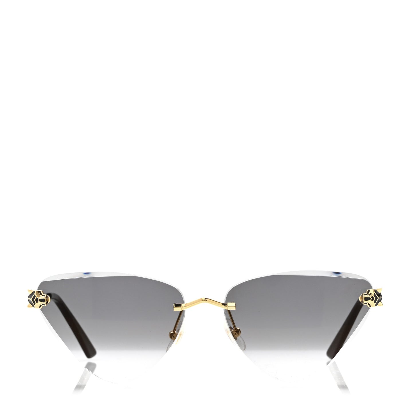 Panthere De Cartier Cat Eye Sunglasses CT0399S Gold Black