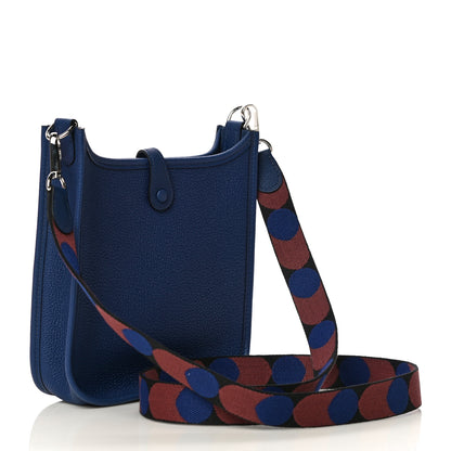 Hermes Taurillon Clemence Flipperball Sangle Evelyne TPM Bleu Saphir Black Bleu Saphir 2 of 9