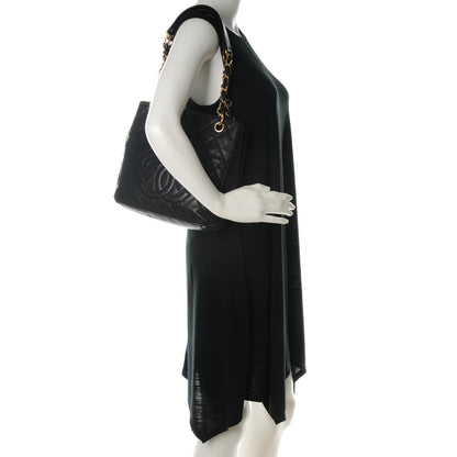Chanel Caviar Quilted Petit Shopping Tote PST Black 2 of 8