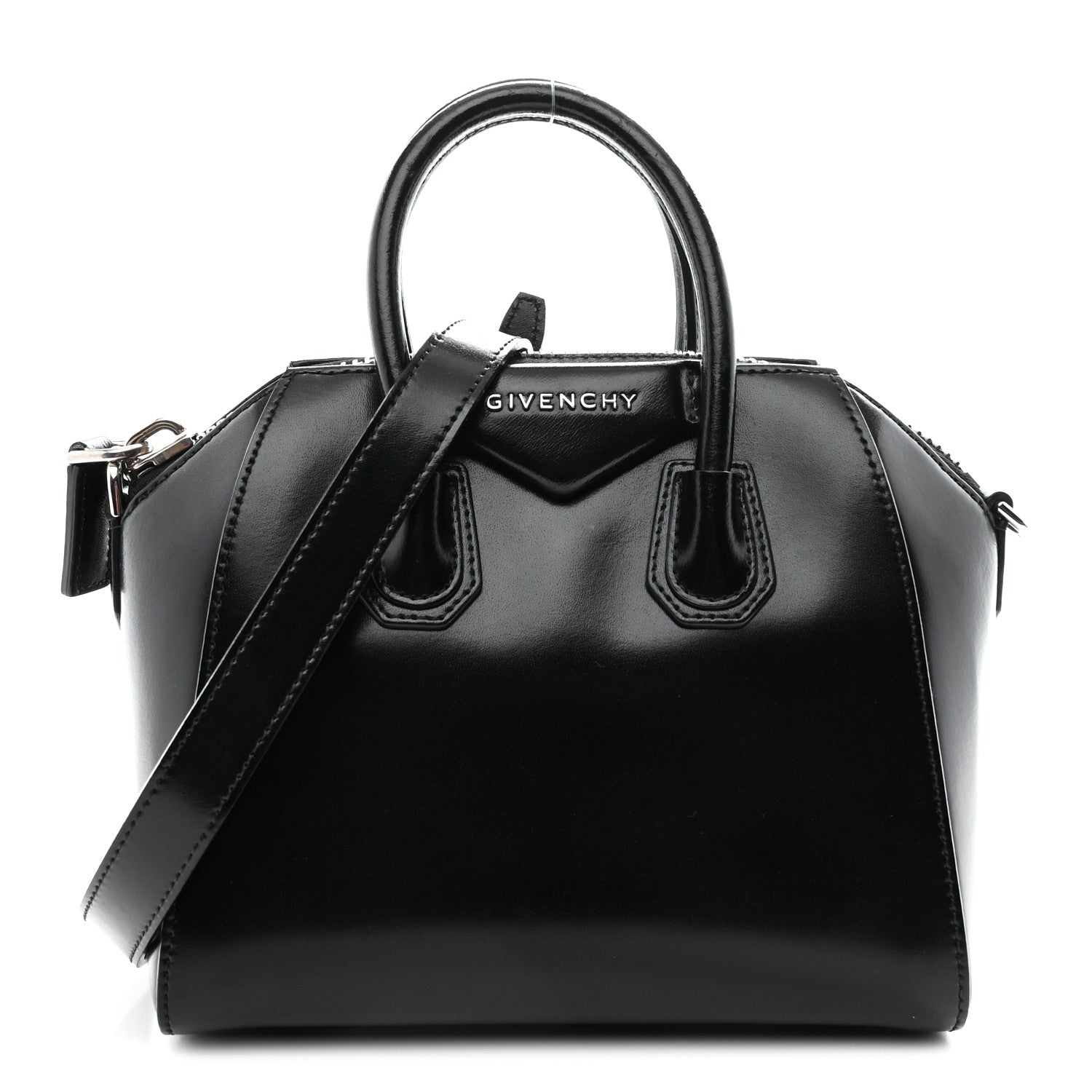 Givenchy Shiny Lord Calfskin Mini Antigona Black 1 of 21