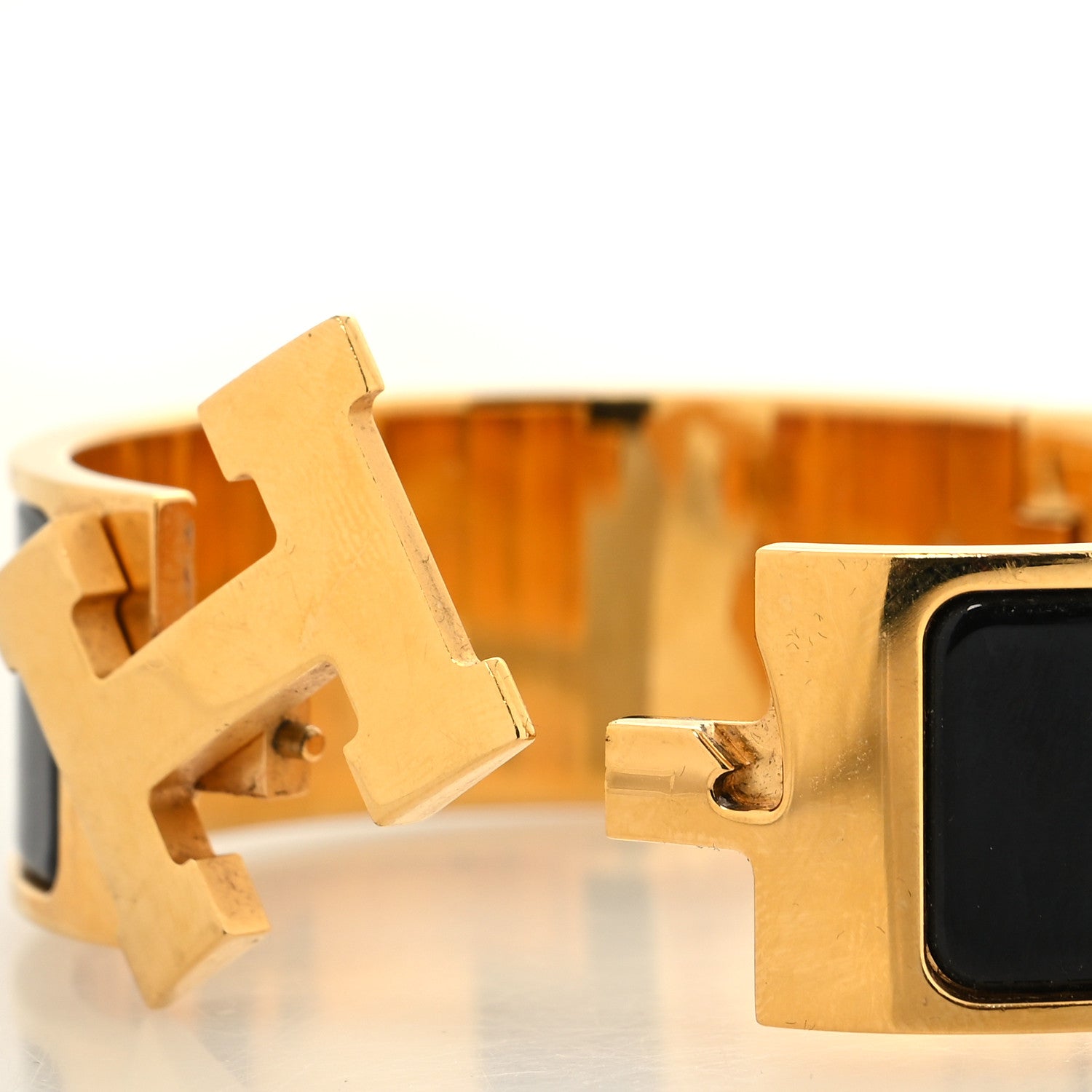 Hermes Enamel Wide Clic Clac H Bracelet PM Black 4 of 5