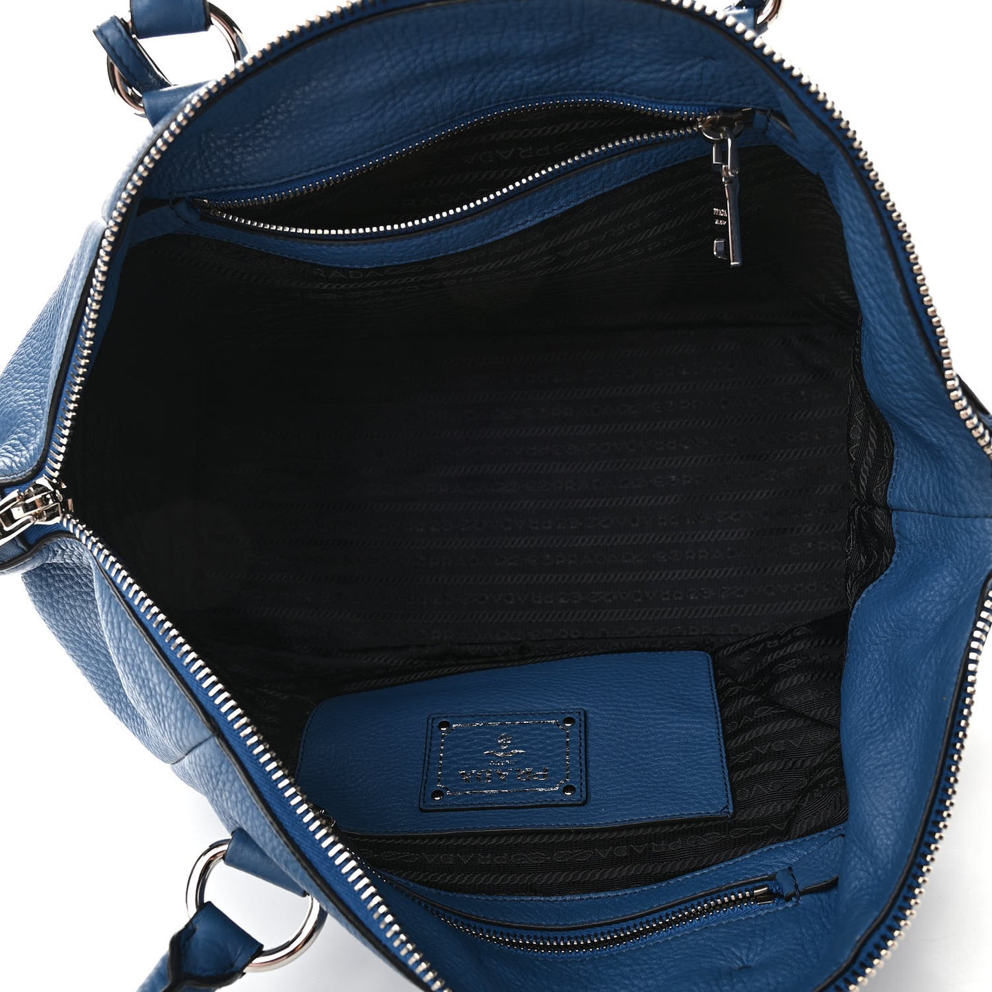 Vitello Daino Double Handle Satchel Inchiostro