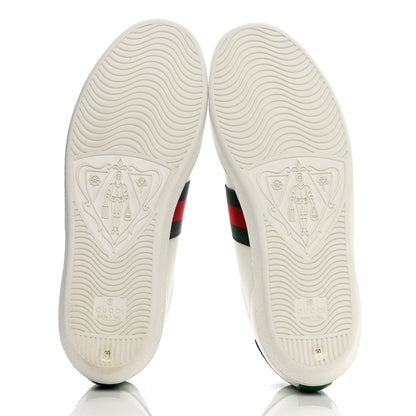 Gucci X DISNEY Calfskin Miro Soft Web Donald Duck Womens Ace Sneakers 39 White New Shamarock 5 of 13
