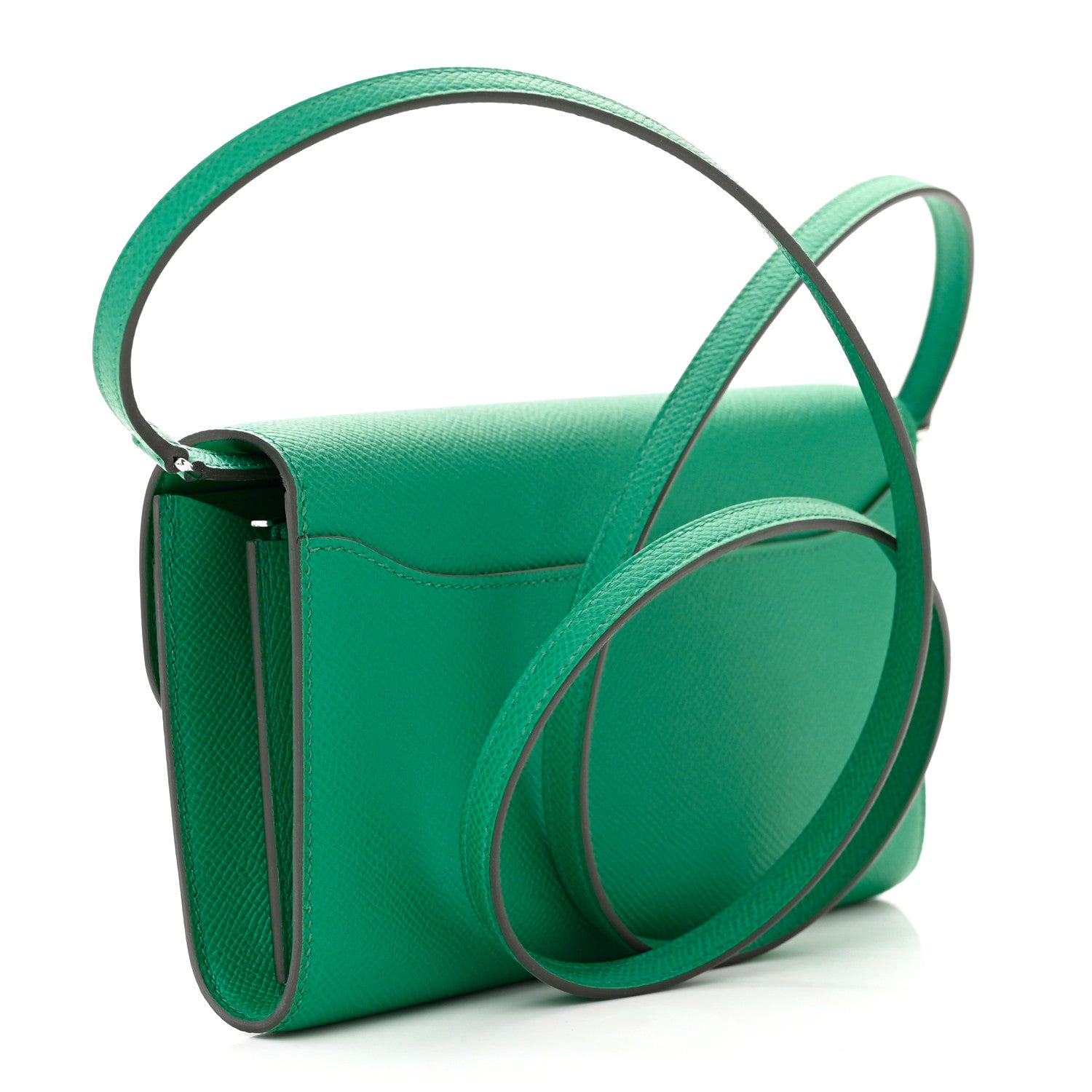 Hermes Epsom Lizard Constance Wallet To Go Vert Jade Vert Cypress 2 of 7