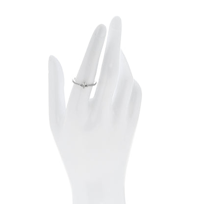 Tiffany Platinum Diamond Fleur de Lis Band Ring 54 6.75 2 of 4