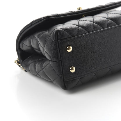 Chanel Caviar Quilted Mini Coco Handle Flap Black 6 of 11