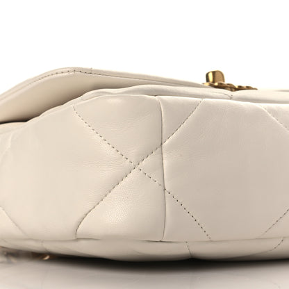 Chanel Lambskin Quilted Medium Chanel 19 Flap White 8 of 11