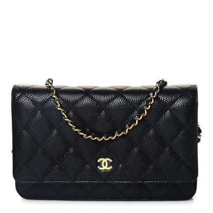 Chanel Caviar Quilted Wallet On Chain WOC Black 1 of 12