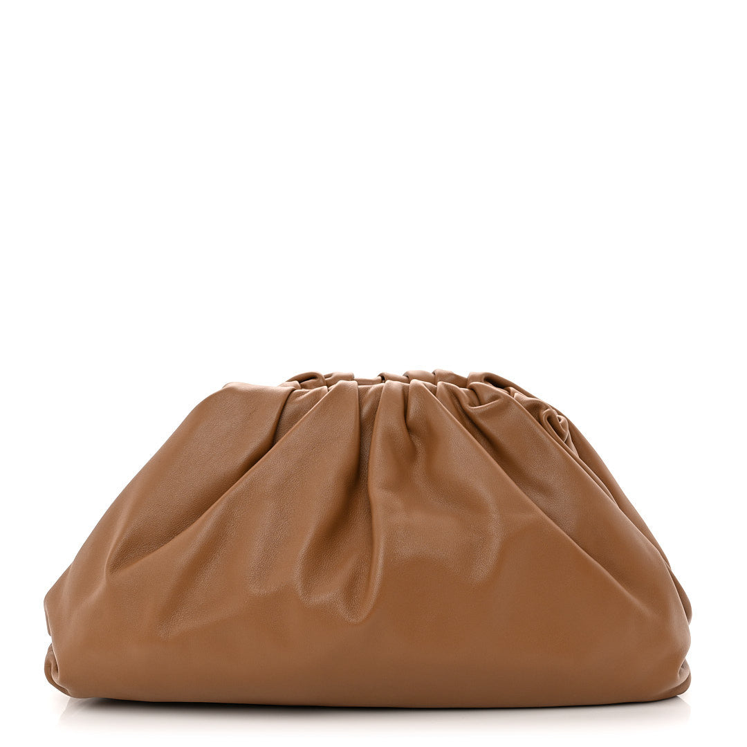 Bottega Veneta Smooth Butter Calf The Pouch Oversized Clutch Teak 1 of 10