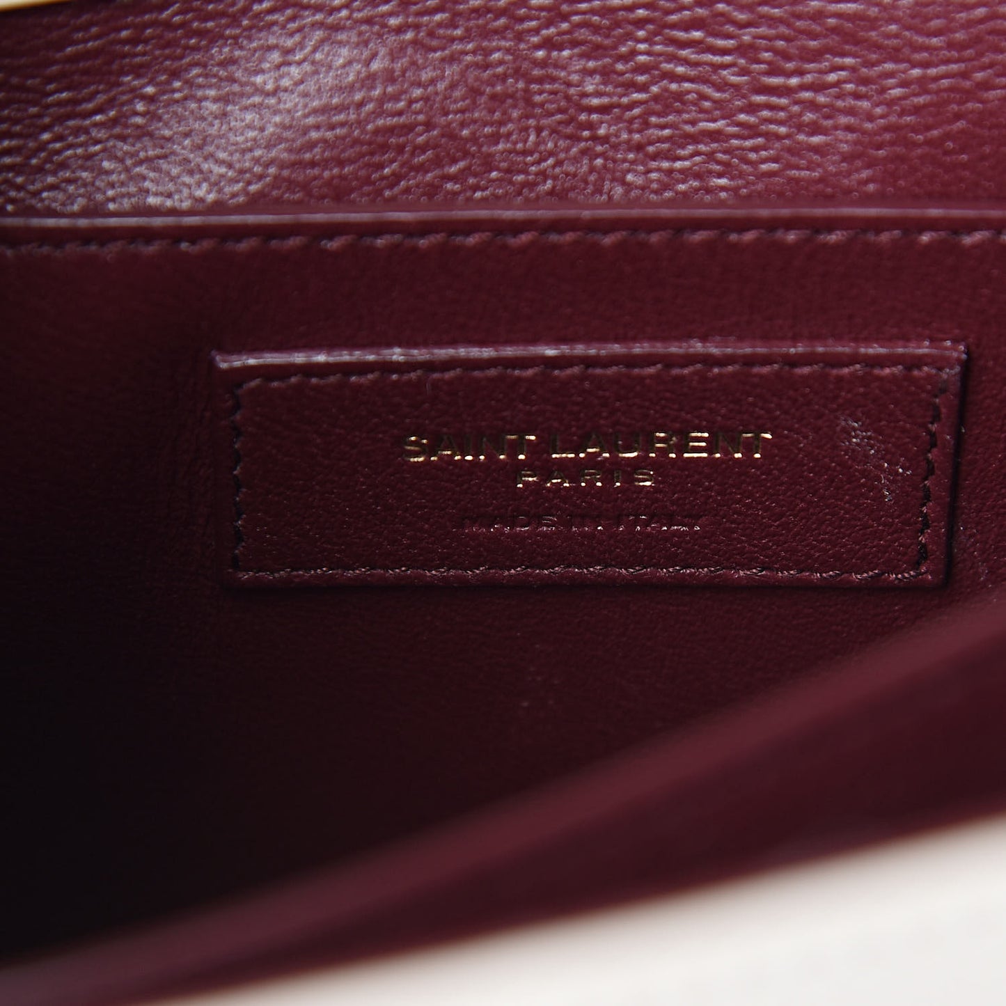 Smooth Calfskin Medium Classic Monogram Cassandra Top Handle Crema Soft Rouge Legion