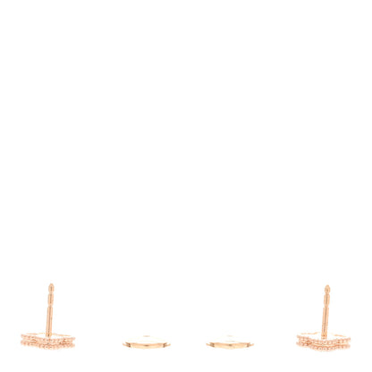 Van Cleef & Arpels 18K Rose Gold Sweet Alhambra Earrings 3 of 4