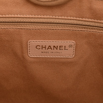 Chanel Mixed Fibers Calfskin Striped Small Deauville Tote Beige 6 of 10