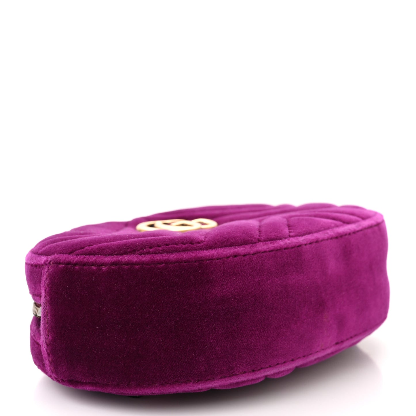 Velvet Matelasse GG Marmont Belt Bag 85 34 Violet Cyclamen