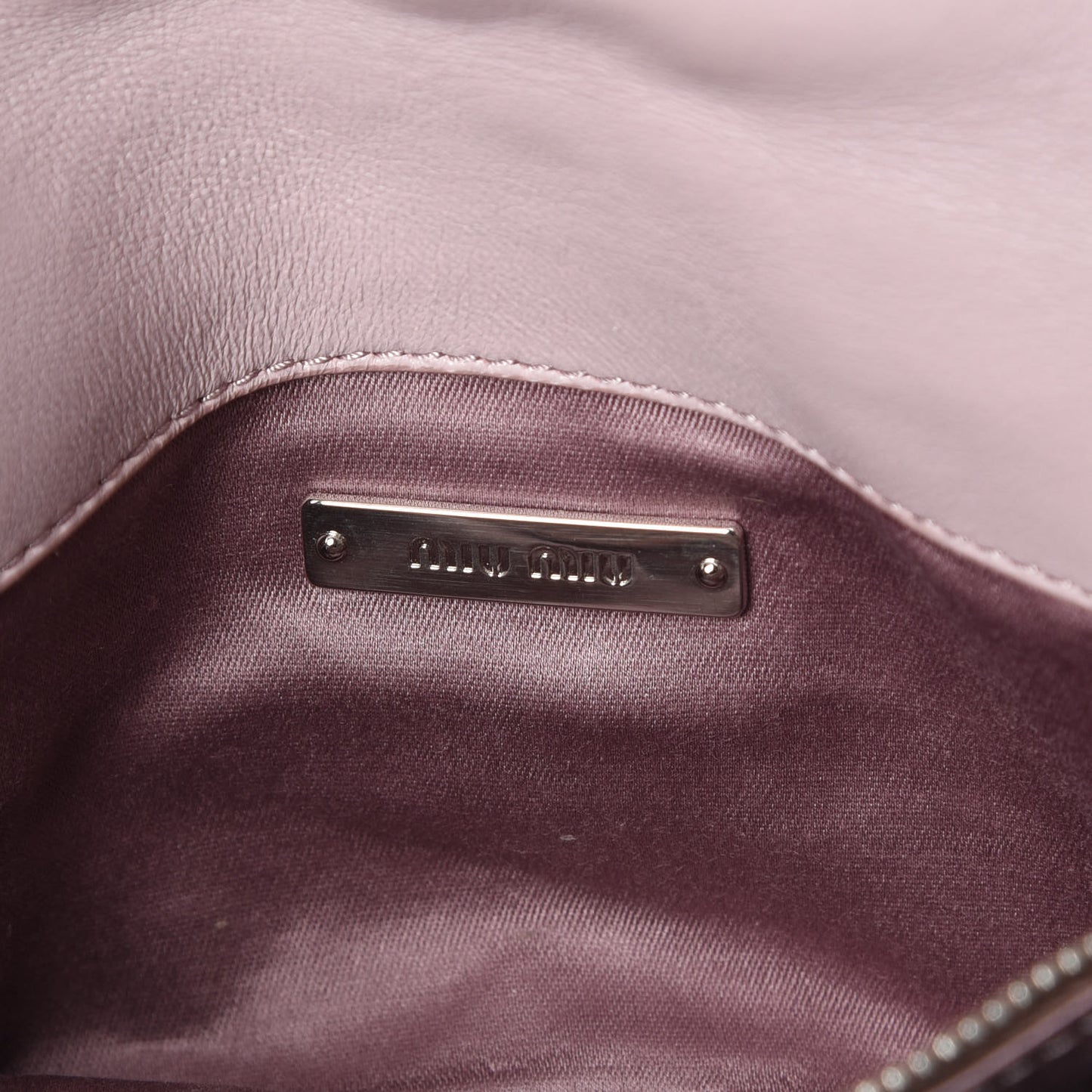 Nappa Matelasse Crystal Chain Shoulder Bag Rosa