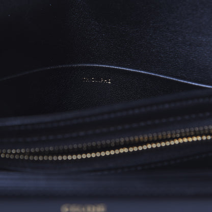 Celine Shiny Calfskin Small Triomphe Black 7 of 8