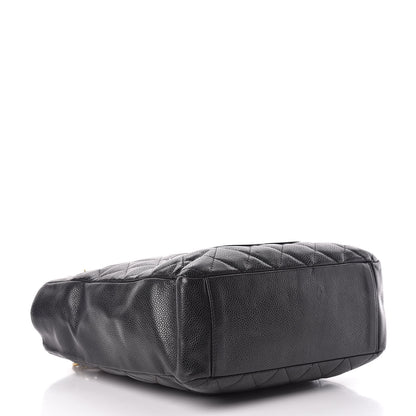 Chanel Caviar Quilted Petit Shopping Tote PST Black 4 of 14