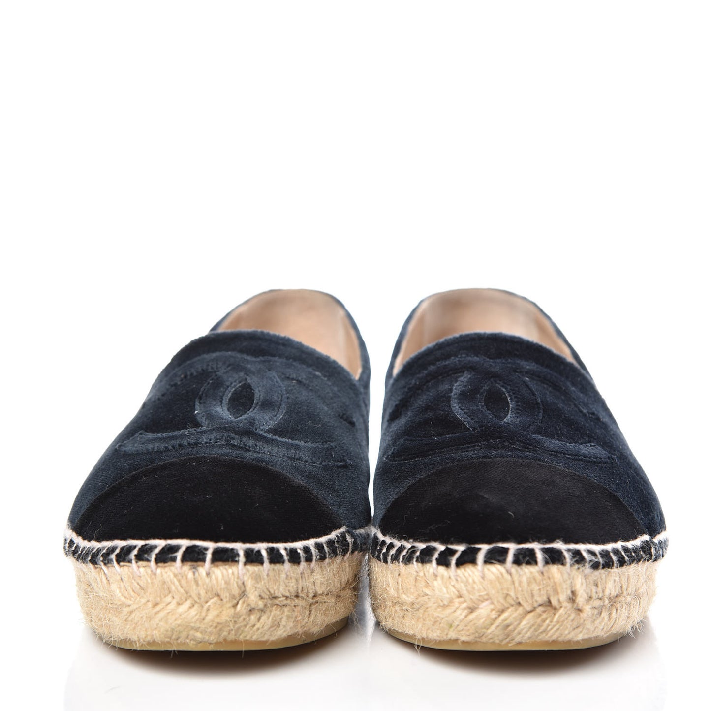 Velvet CC Espadrilles 38 Dark Navy Black