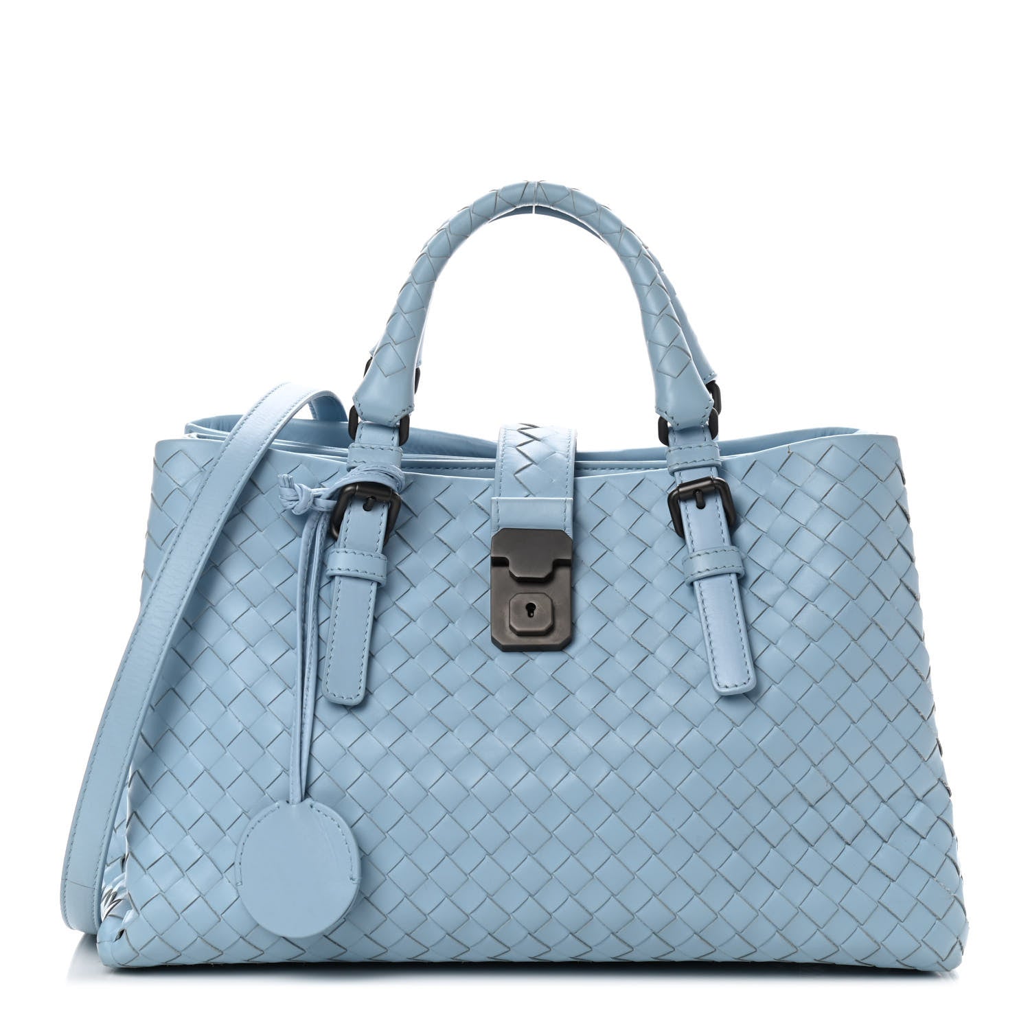 Bottega Veneta Light Calf Intrecciato Small Roma Topazio 1 of 12