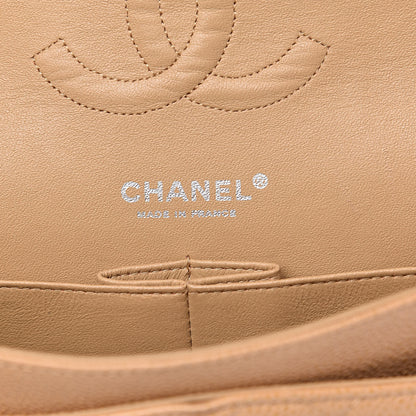 Chanel Caviar Quilted Medium Double Flap Beige 6 of 12