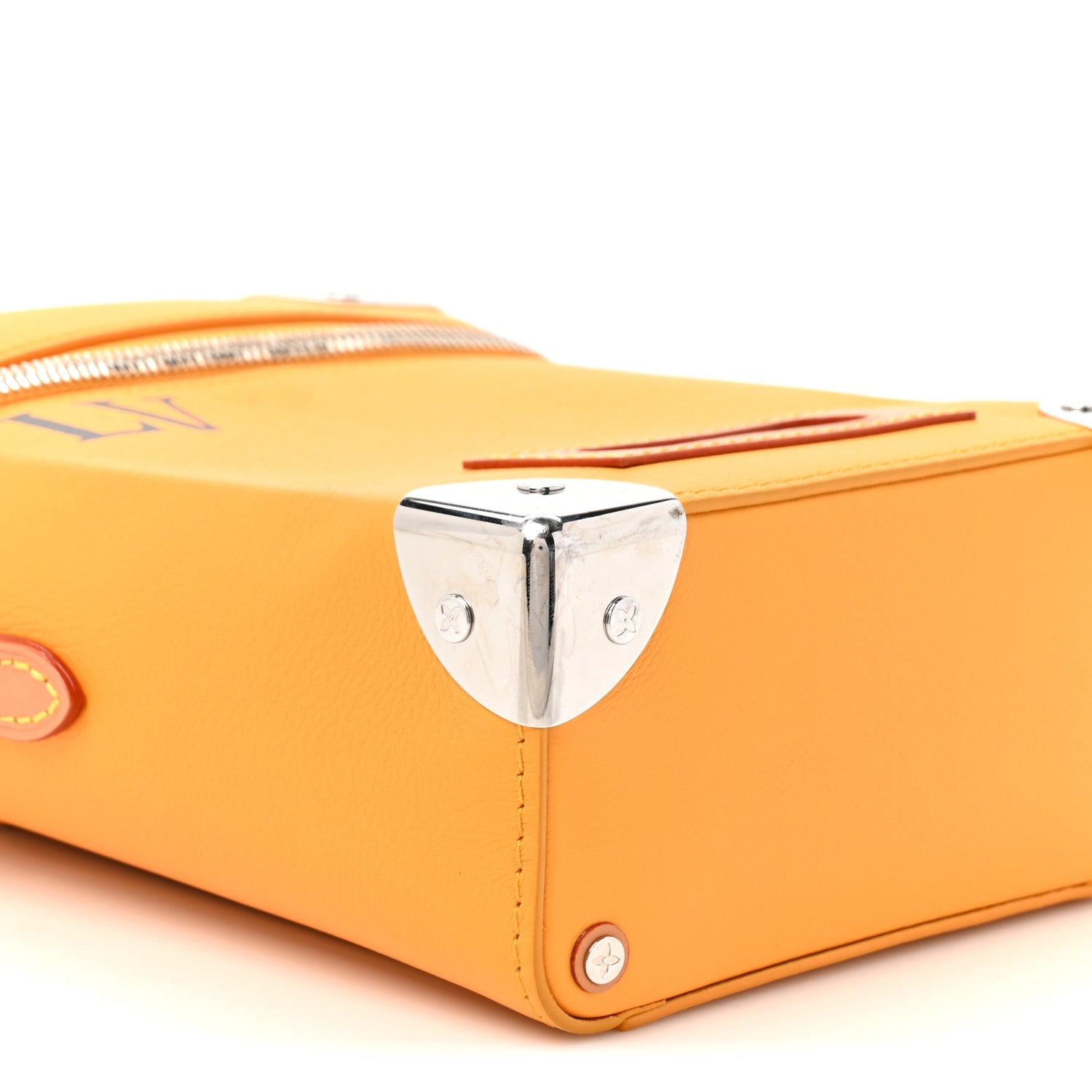Louis Vuitton Calfskin N°7 Vertical Box Trunk Yellow 8 of 8
