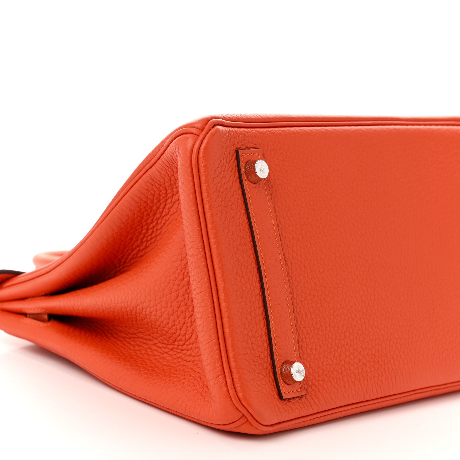 Hermes Taurillon Clemence Birkin 30 Feu 9 of 11