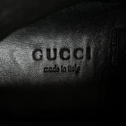 Gucci Nappa Frances GG Matelasse Platform Combat Boots 39.5 Black 7 of 9