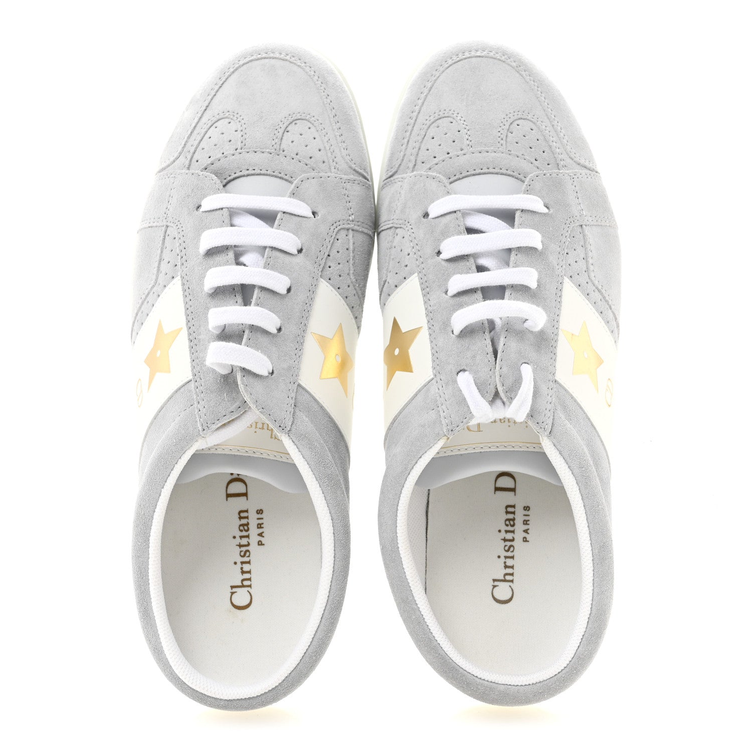 Christian Dior ルームシューズ Christian Dior Calfskin Suede Dior Star Low Top Sneaker Mules 38.5