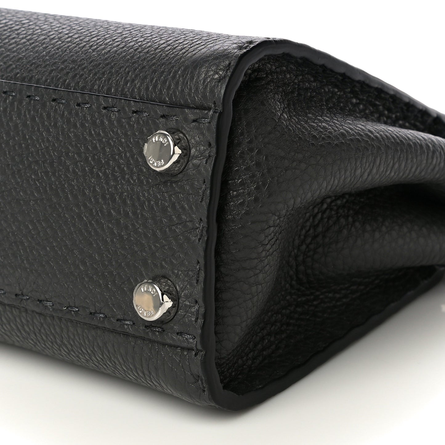 Cuoio Romano Selleria Bi-Color Mini Peekaboo Iconic Satchel Asfalto Latte