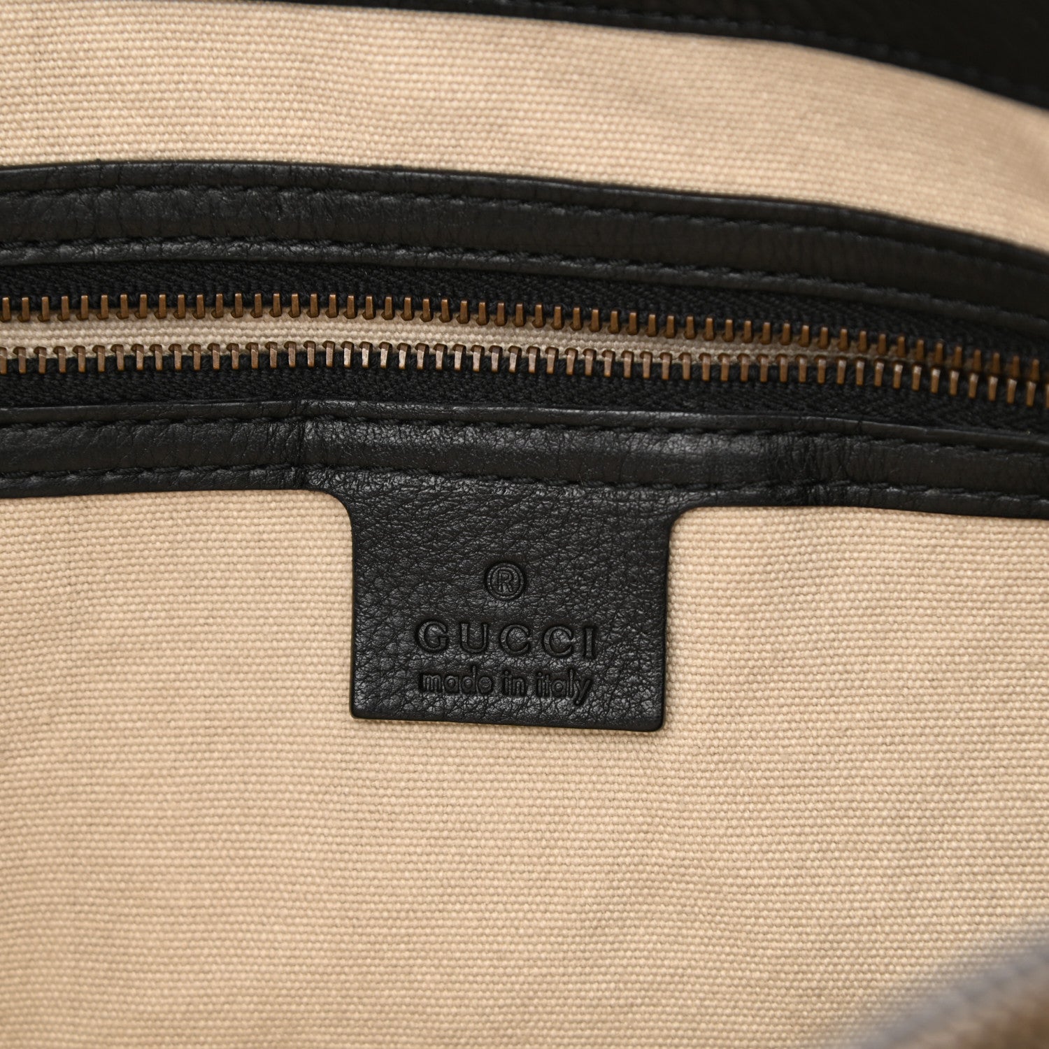 Gucci Calfskin Bamboo Handle Tote Black 6 of 13