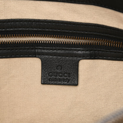 Gucci Calfskin Bamboo Handle Tote Black 6 of 13