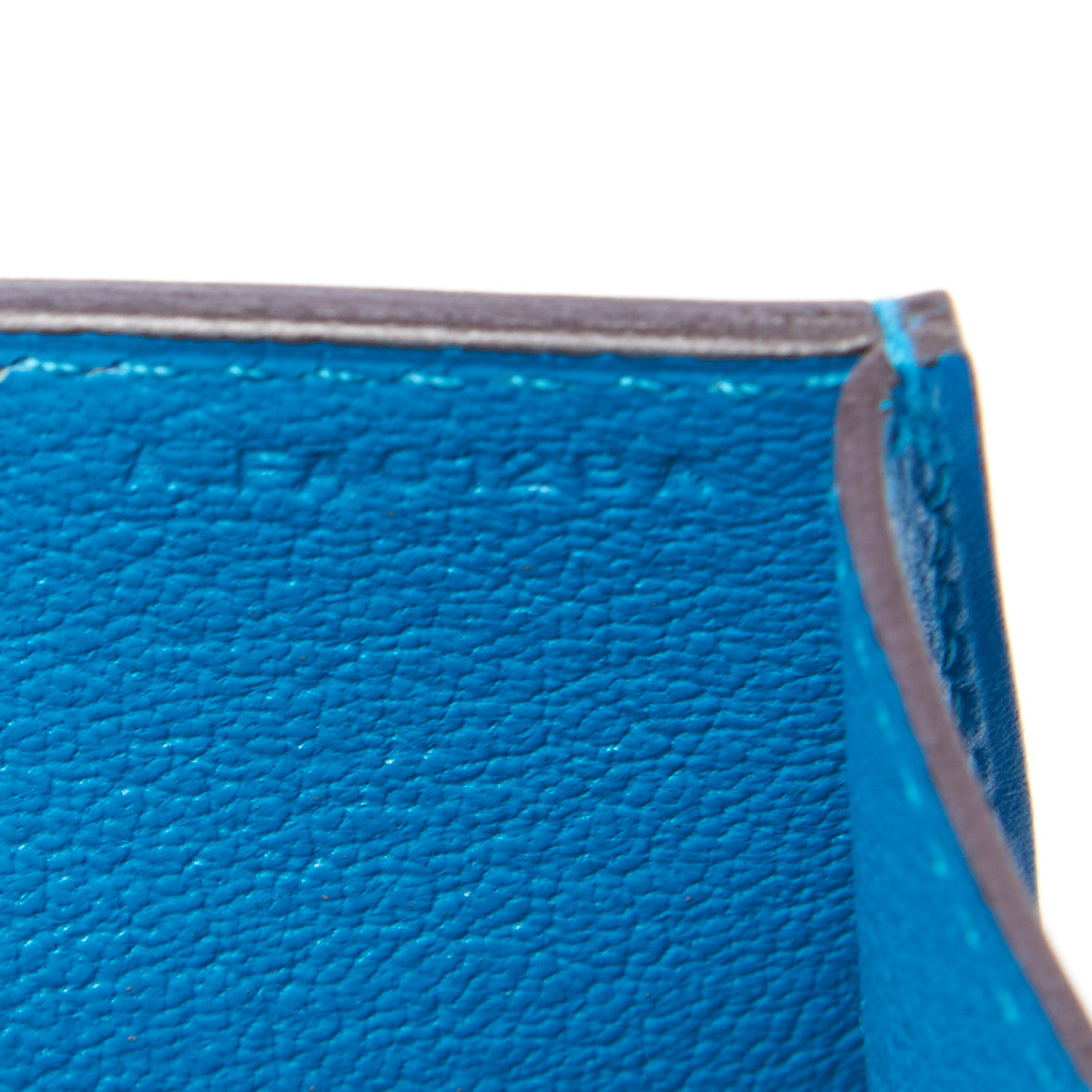 Hermes Tadelakt Medor 23 Clutch Bleu Izmir 9 of 10