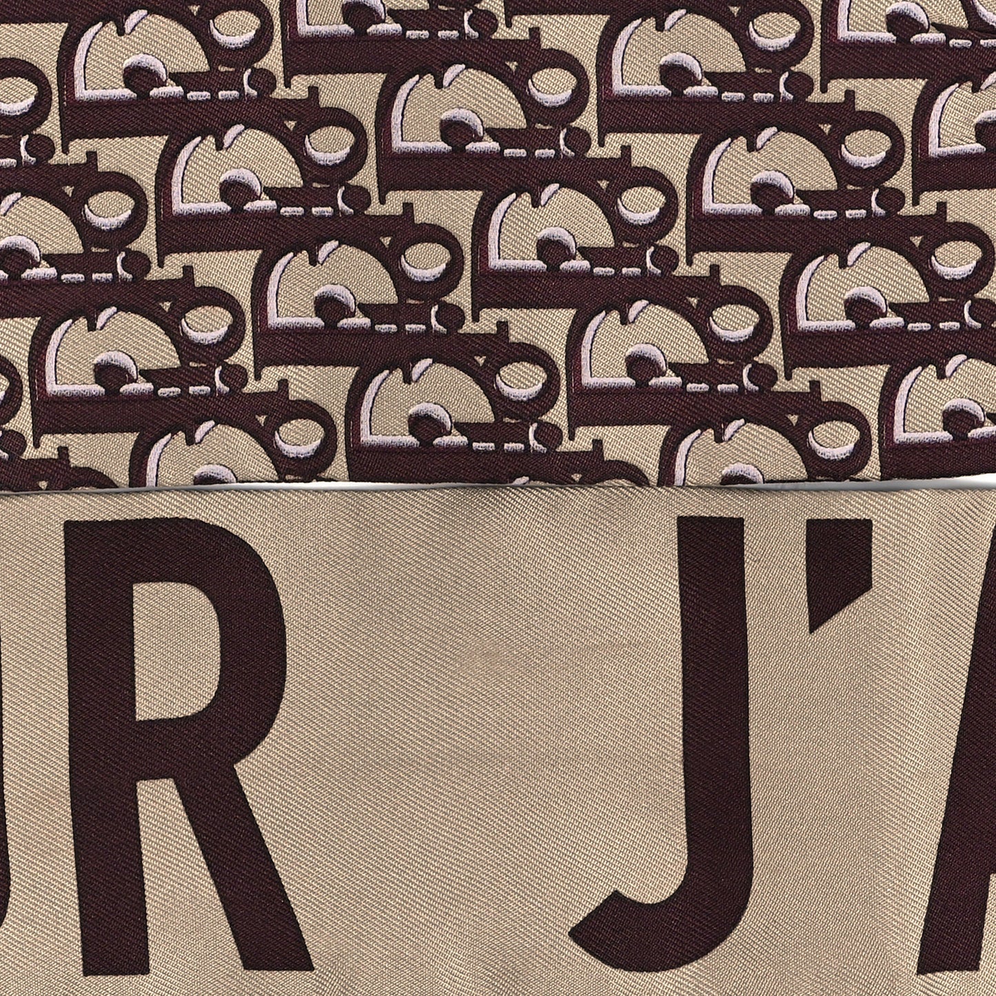 Silk Oblique Mitzah Scarf Bordeaux