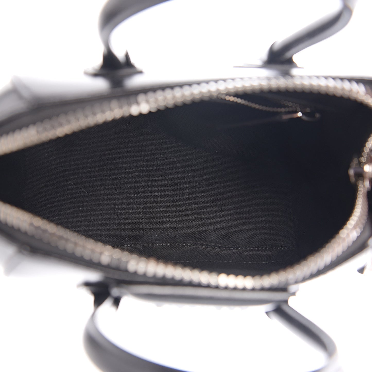 Shiny Lord Calfskin Mini Antigona Black