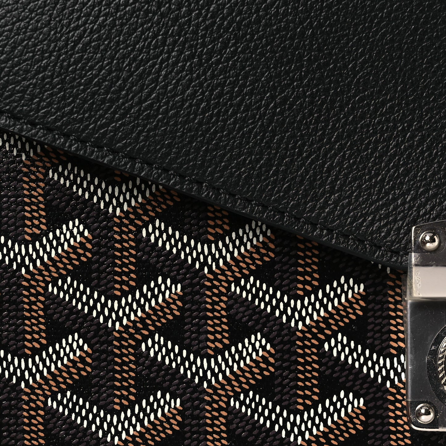 Goyardine Calfskin Chypre Wallet Pouch Black