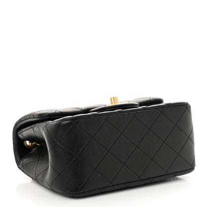 Chanel Lambskin Quilted Mini Pearl Crush Flap Black 4 of 11