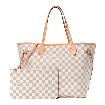 Louis Vuitton Damier Azur Neo Neverfull MM Rose Ballerine 1 of 6