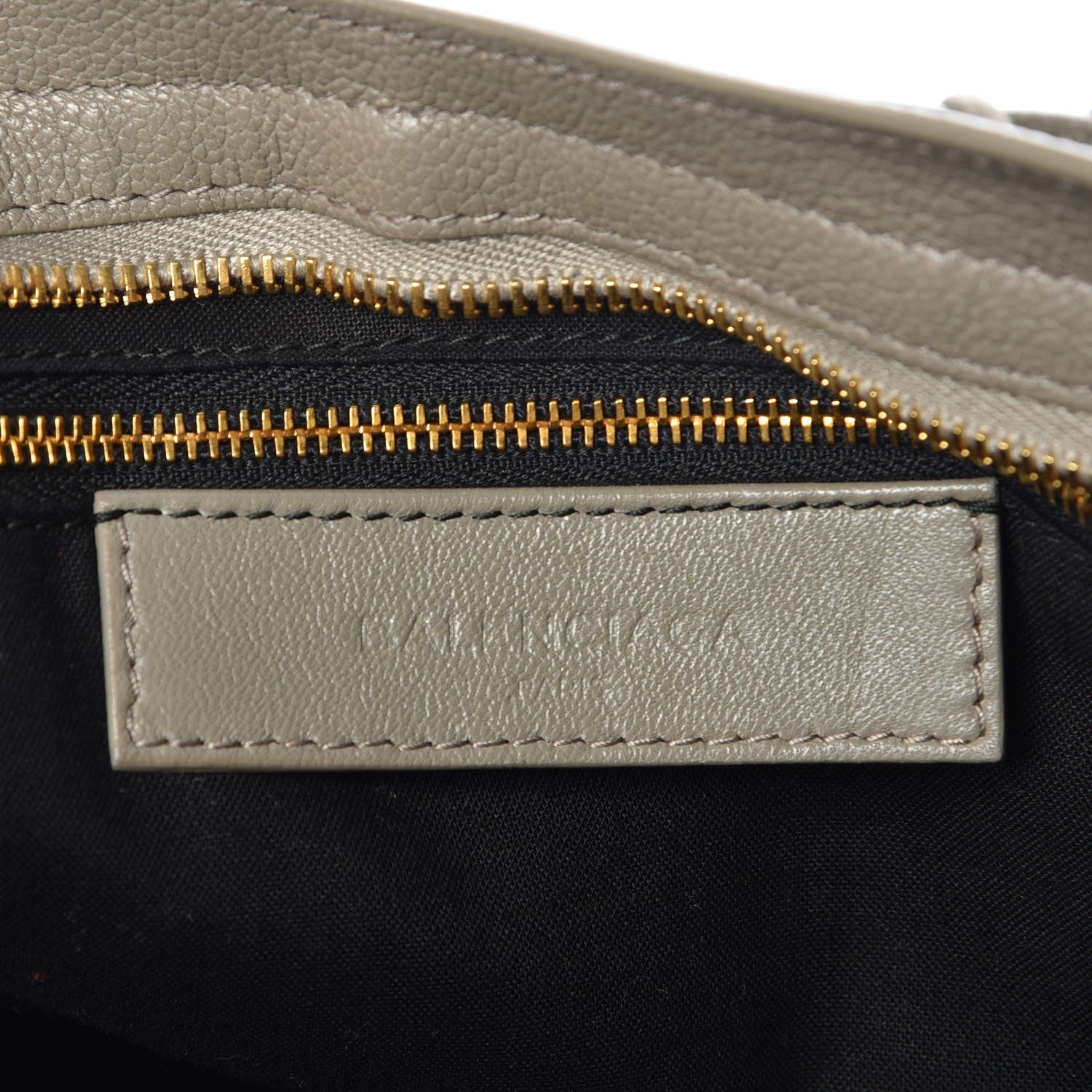 Balenciaga Chevre Gold Metallic Edge Hardware City Gris Taupe 7 of 9