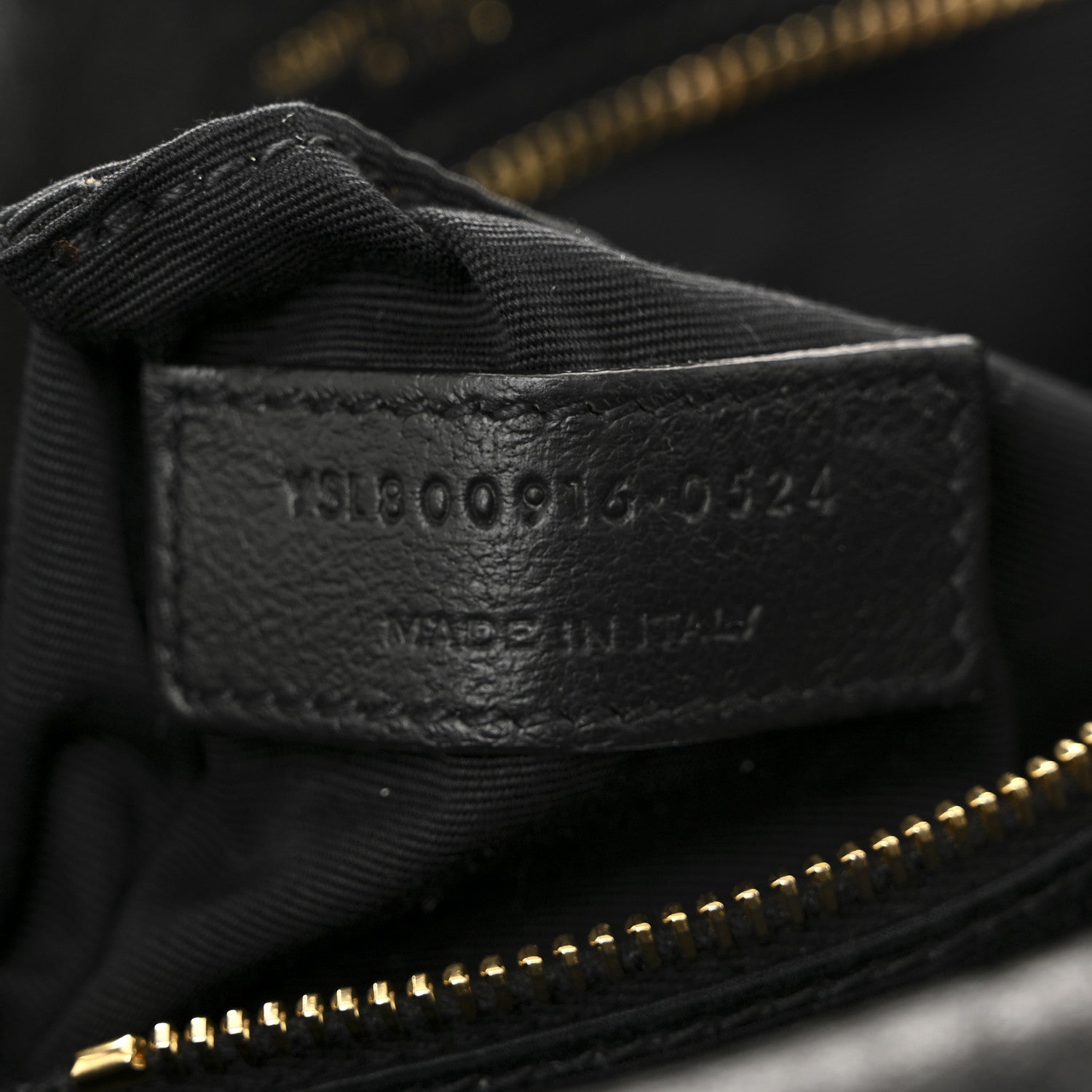 Saint Laurent Grained Lambskin Medium Calypso Black 7 of 13