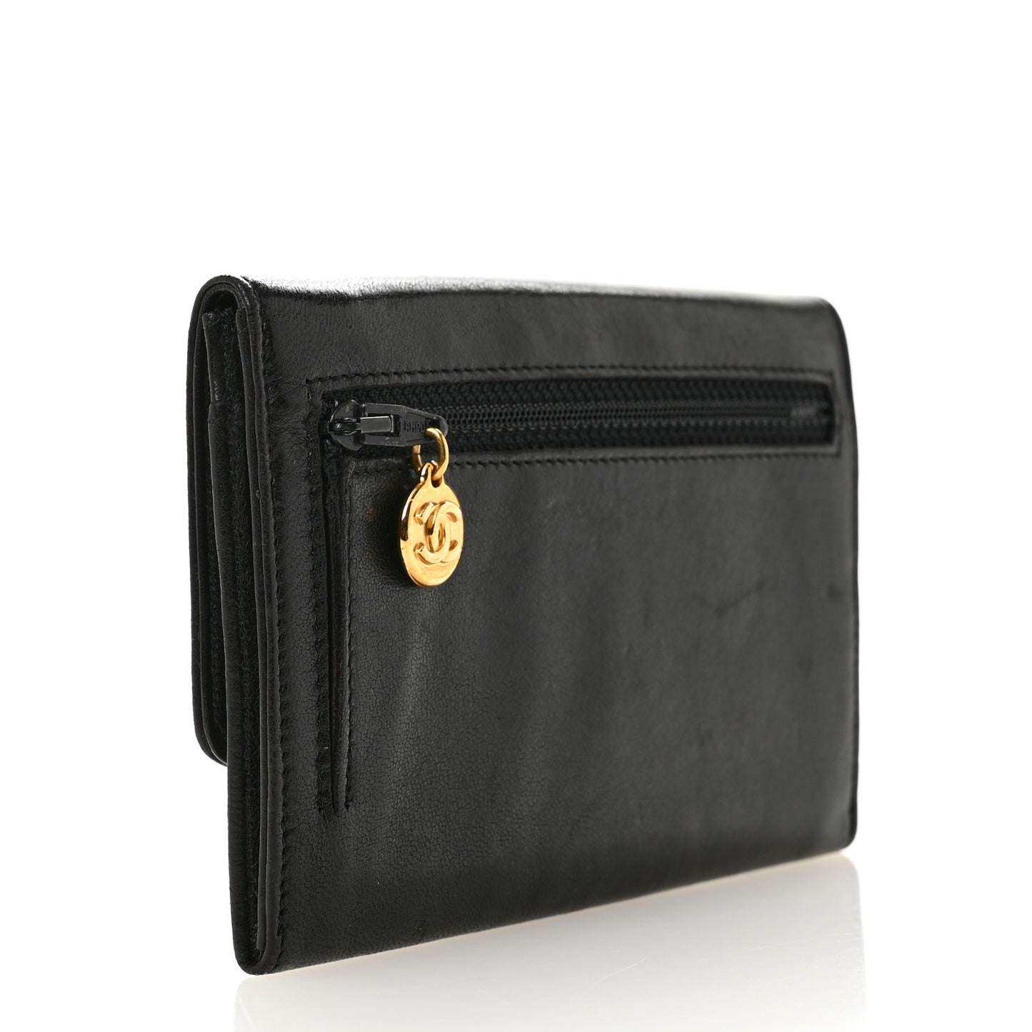 Lambskin Timeless CC Flap Wallet Black