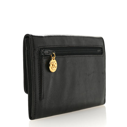 Chanel Lambskin Timeless CC Flap Wallet Black 3 of 13
