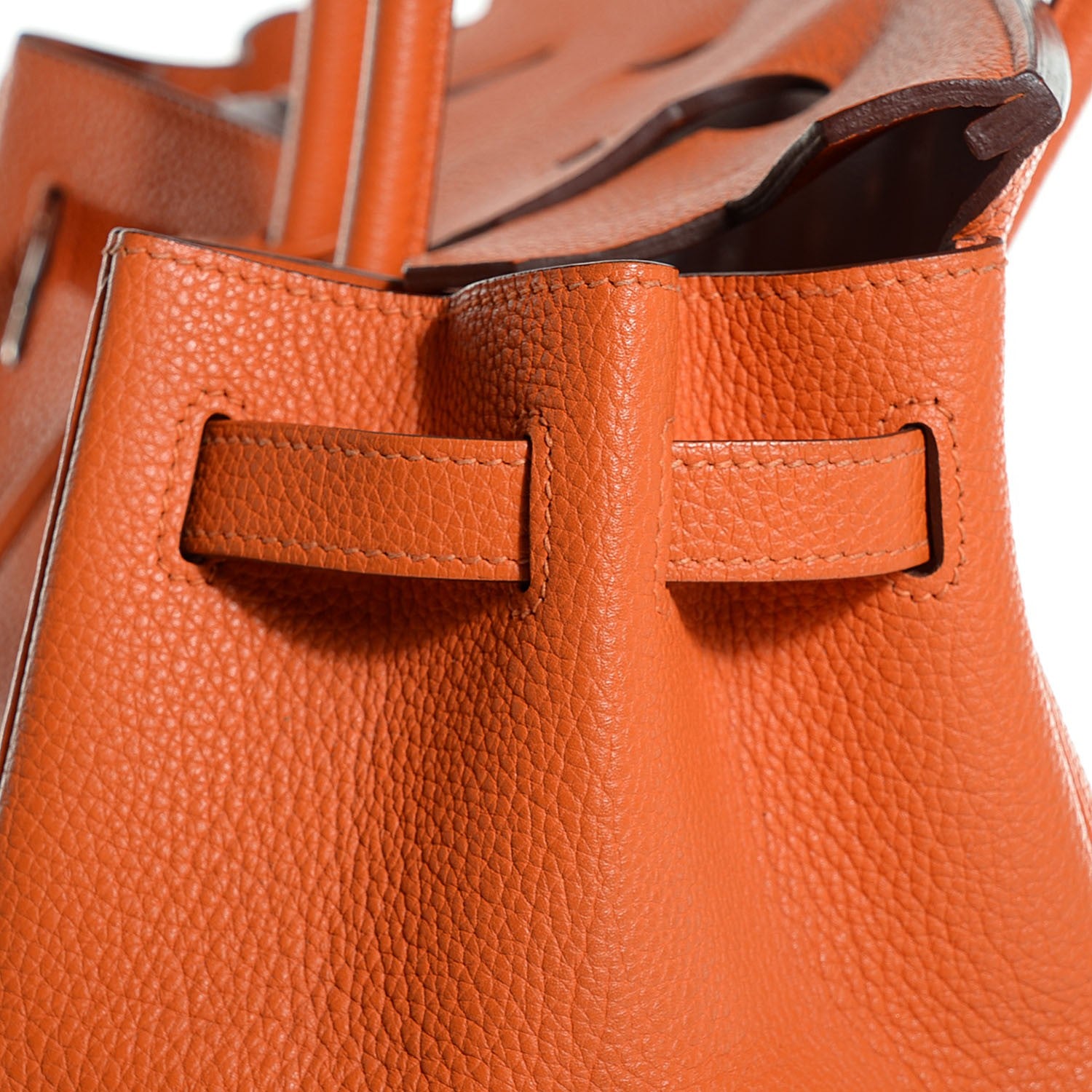 Hermes Taurillon Clemence Birkin 40 Orange 19 of 23