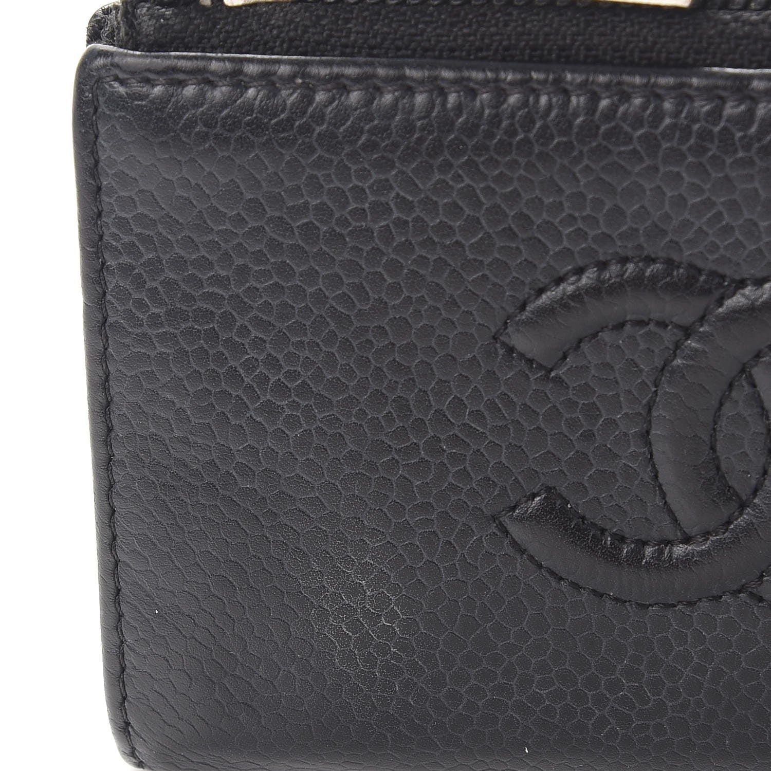 Chanel Caviar Timeless CC Coin Purse Case Black 8 of 11
