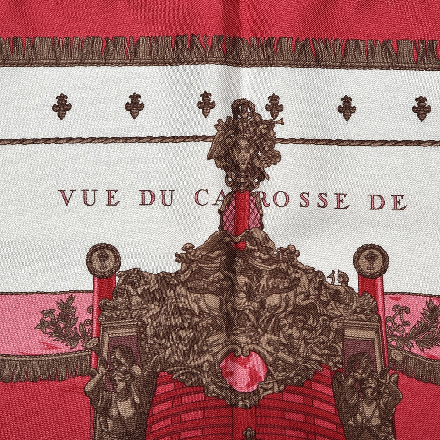 Silk Vue Du Carosse De La Galere La Reale Pocket Square Scarf