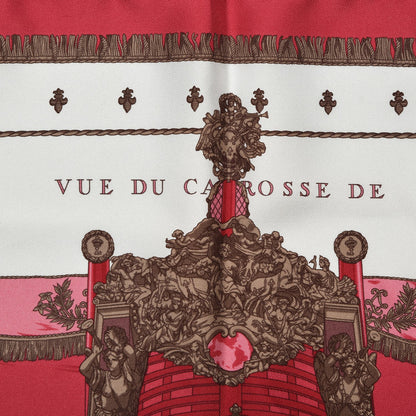 Hermes Silk Vue Du Carosse De La Galere La Reale Pocket Square Scarf 3 of 6