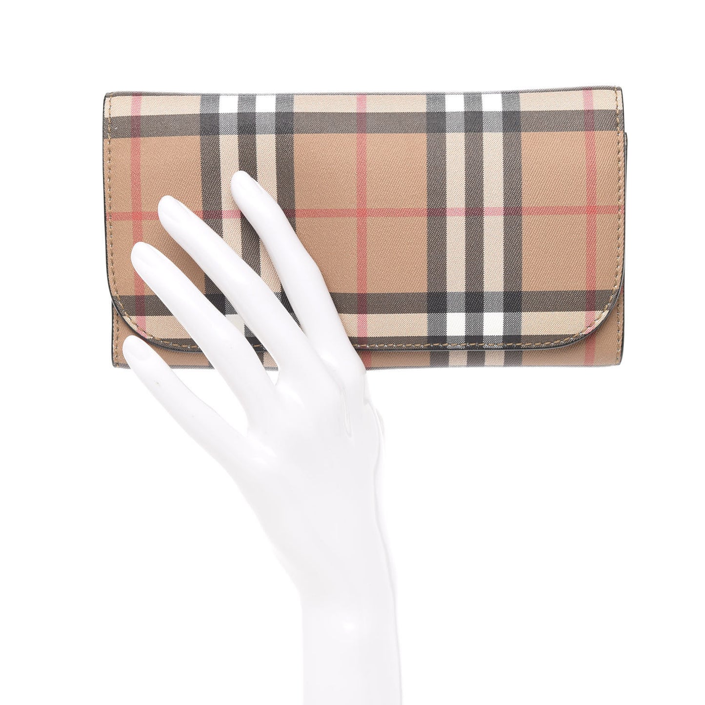 Vintage Check Continental Wallet Black