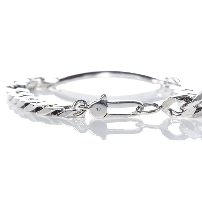 Gucci Sterling Silver GucciGhost Hamlet Skull ID Chain Bracelet 4 of 5